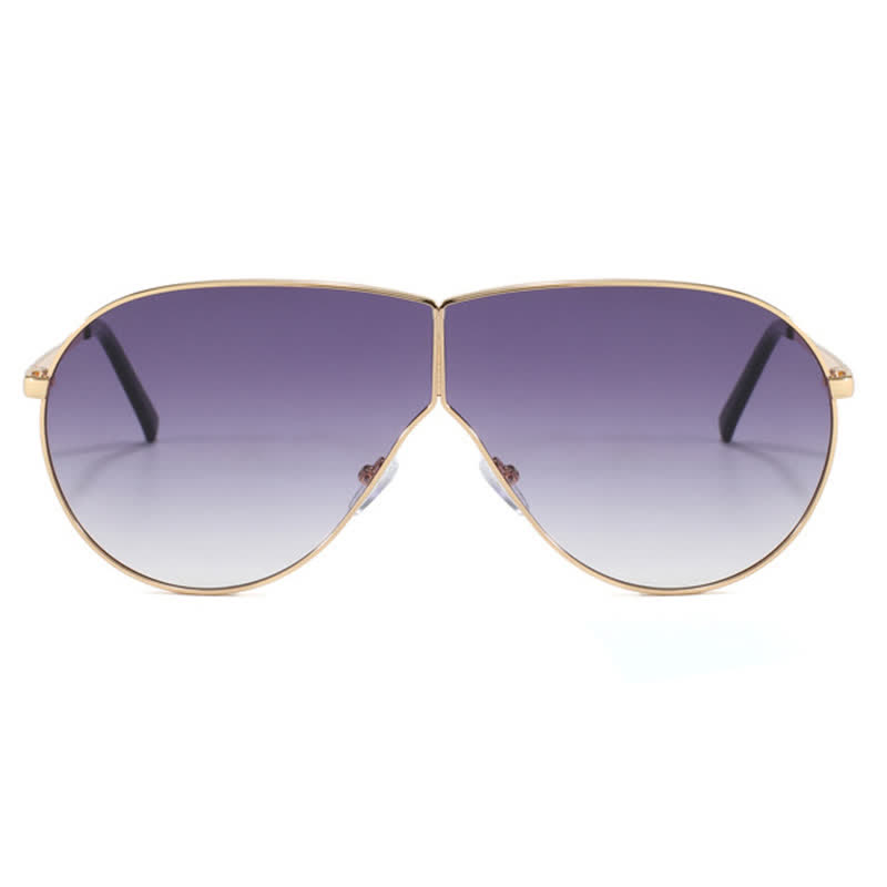 Spykay™ SG60915 Hipster One-piece Metal Temples Aviator Sunglasses