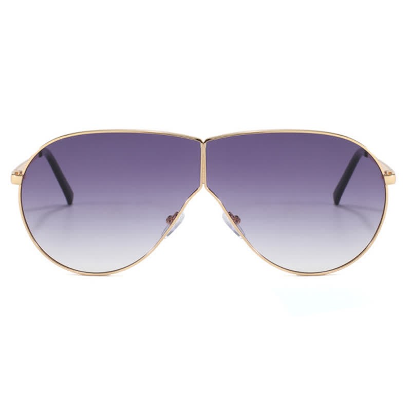 Spykay™ SG60915 Hipster One-piece Metal Temples Aviator Sunglasses