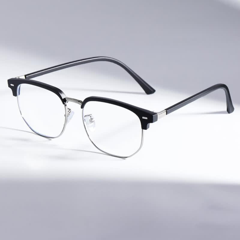 Spykay™ EG26807 Semi-Rimless Square Frame Anti-blue Light Browline Glasses - image 6