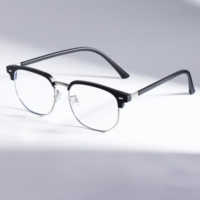 Spykay™ EG26807 Semi-Rimless Square Frame Anti-blue Light Browline Glasses - image 6