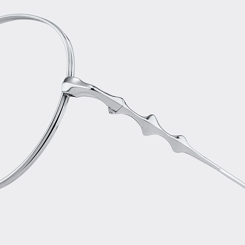 Spykay™ EG26853 Round Titanium Frame Anti-blue Light Classic Glasses - image 10