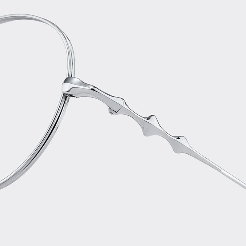 Spykay™ EG26853 Round Titanium Frame Anti-blue Light Classic Glasses - image 10