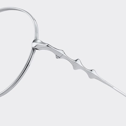 Spykay™ EG26853 Round Titanium Frame Anti-blue Light Classic Glasses - image 10