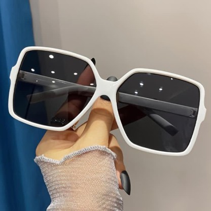 Spykay™ SG60750 Square Frame Vintage Oversized Sunglasses - White - image 29