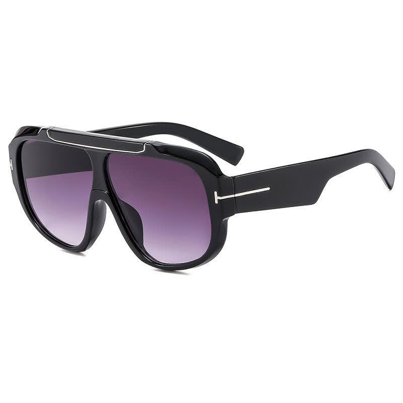 Spykay™ SG60883 'T' Design Oversized Aviator Sunglasses