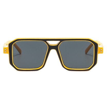 Spykay™ SG60875 Trendy Square Frame Double Bridges Sunglasses