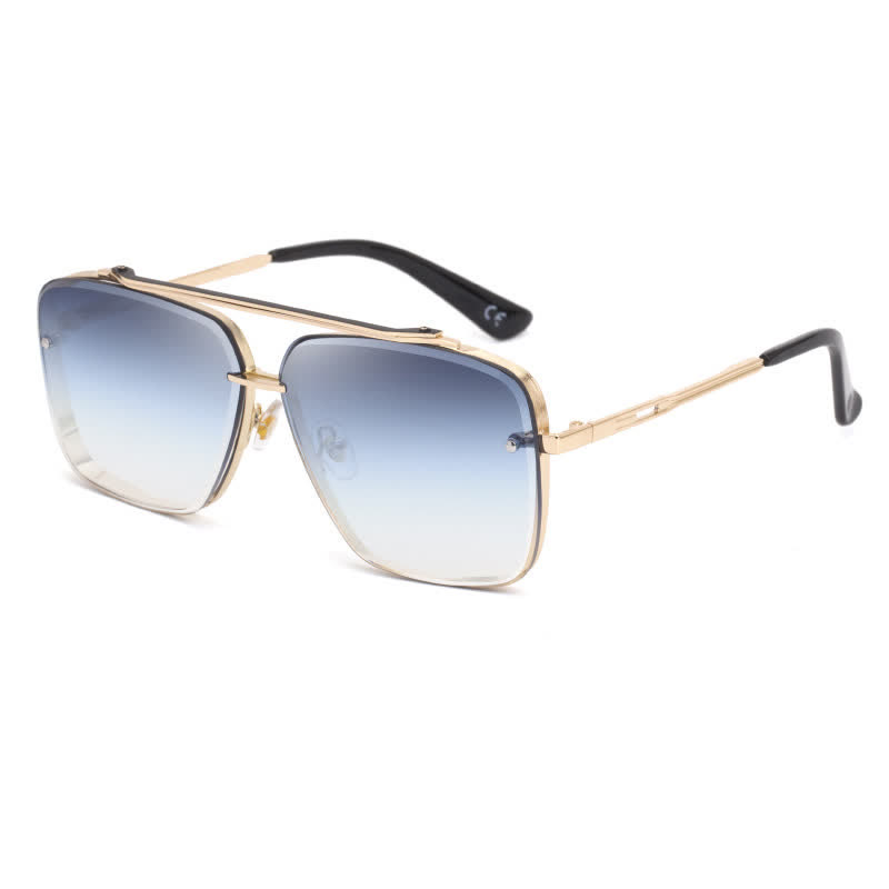 Spykay™ SG60949 Double Bridges Unisex Aviator Sunglasses - Blue - image 16