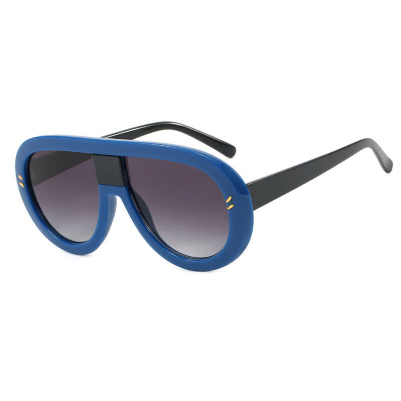 Spykay™ SG61013 Oversized Fashion Aviator Sunglasses - Blue - image 7