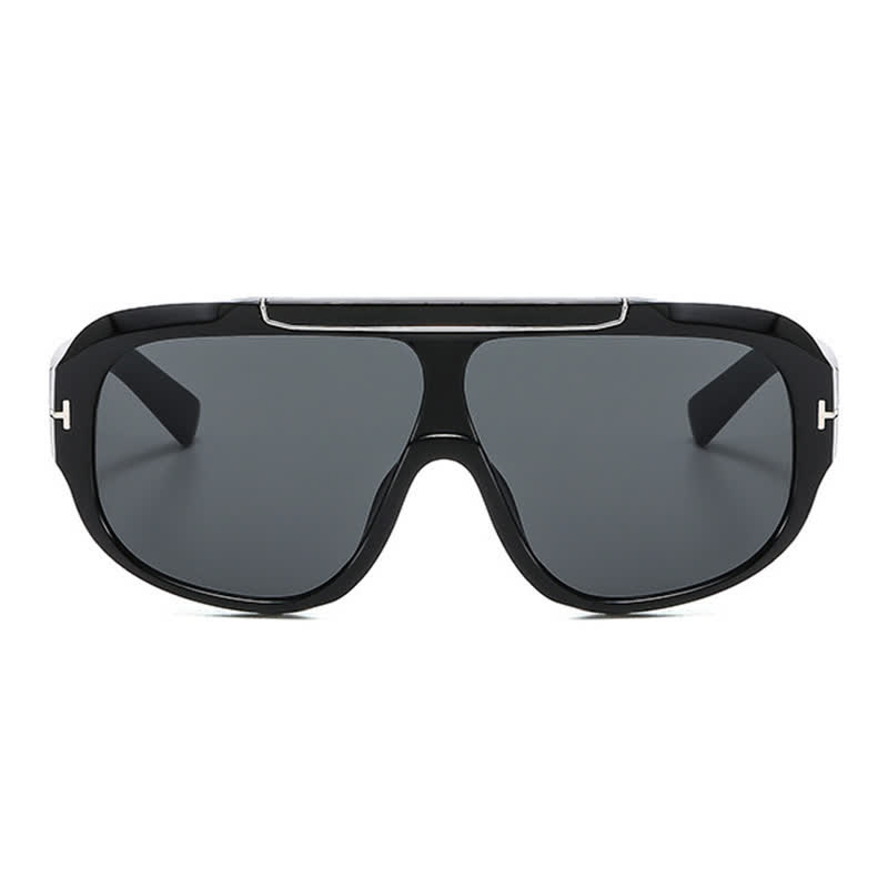 Spykay™ SG60883 'T' Design Oversized Aviator Sunglasses