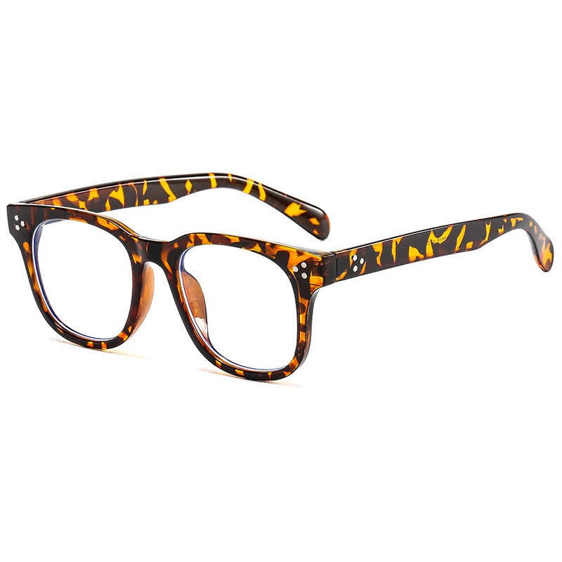 Spykay™ EG26914 Unsiex Classic Square Frame Fashion Anti-blue Light Glasses - Brown Tortoise Shell - image 5