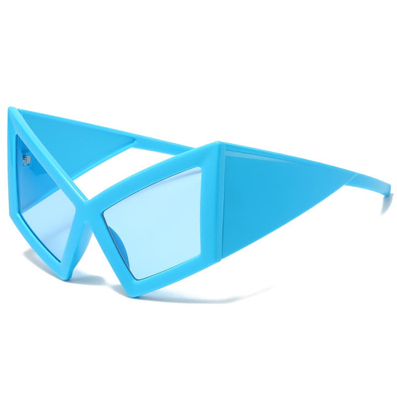 Spykay™ SG61026 Oversized Trendy Y2K Futuristic Cat-Eye Sunglasses - Blue - image 13