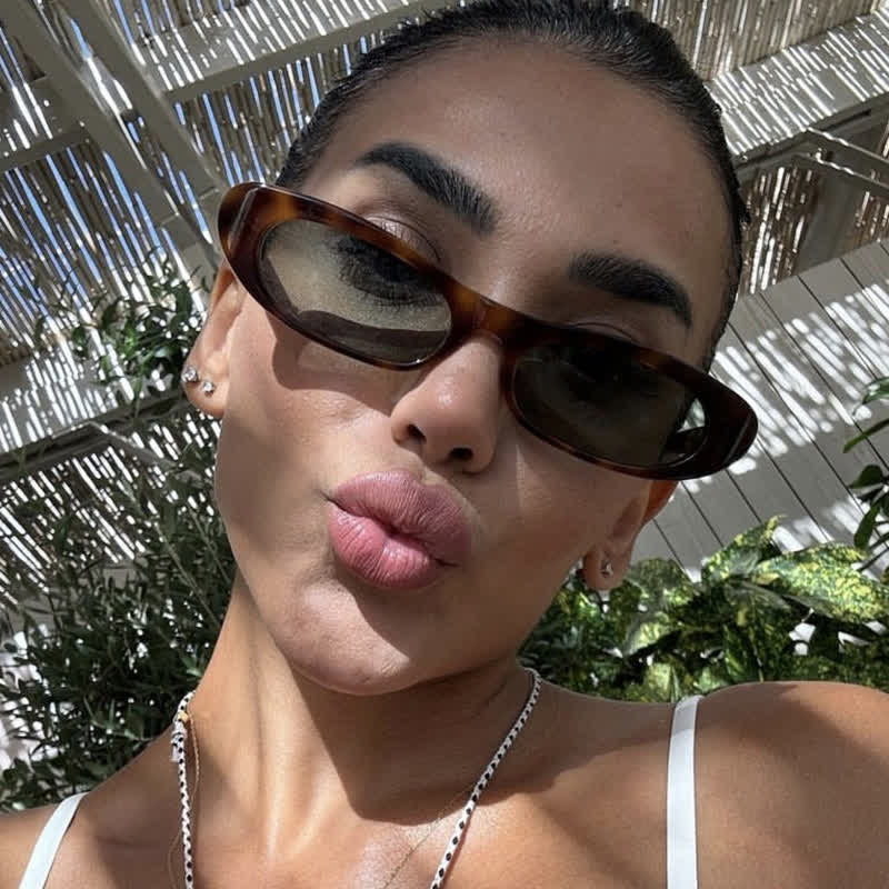 Spykay™ SG60699 Small Oval Frames Cat-Eye Sunglasses - Leopard Print - image 8