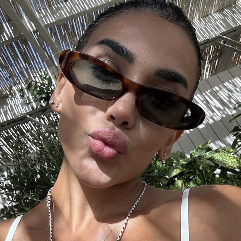 Spykay™ SG60699 Small Oval Frames Cat-Eye Sunglasses - Leopard Print - image 8