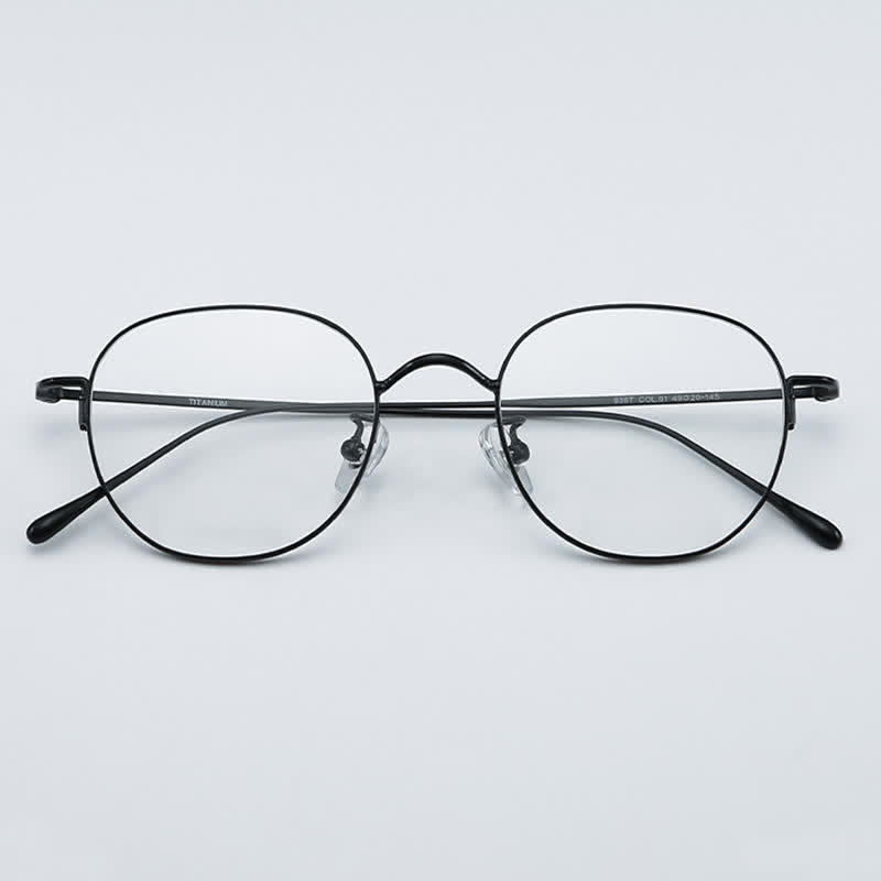 Spykay™ EG26855 Round Titanium Frame Anti-blue Light Simple Glasses - image 11