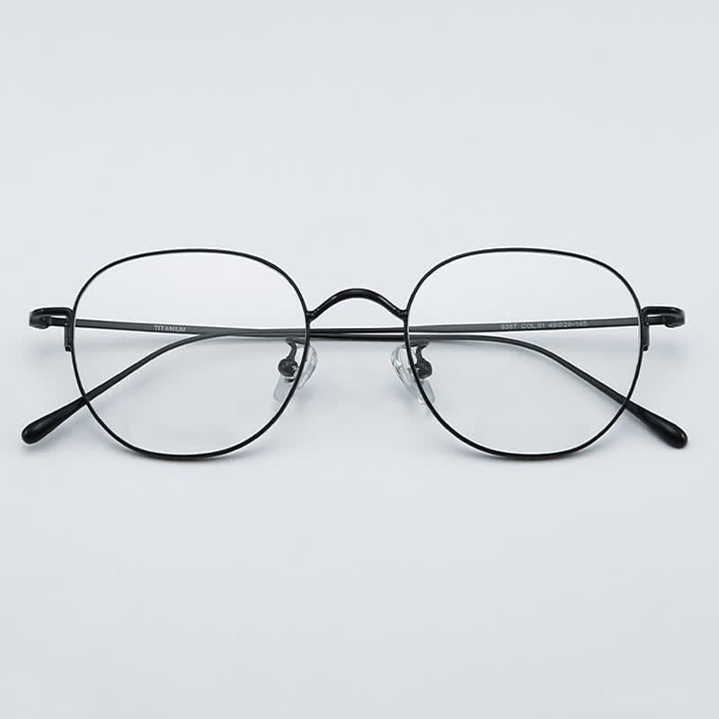Spykay™ EG26855 Round Titanium Frame Anti-blue Light Simple Glasses - image 11