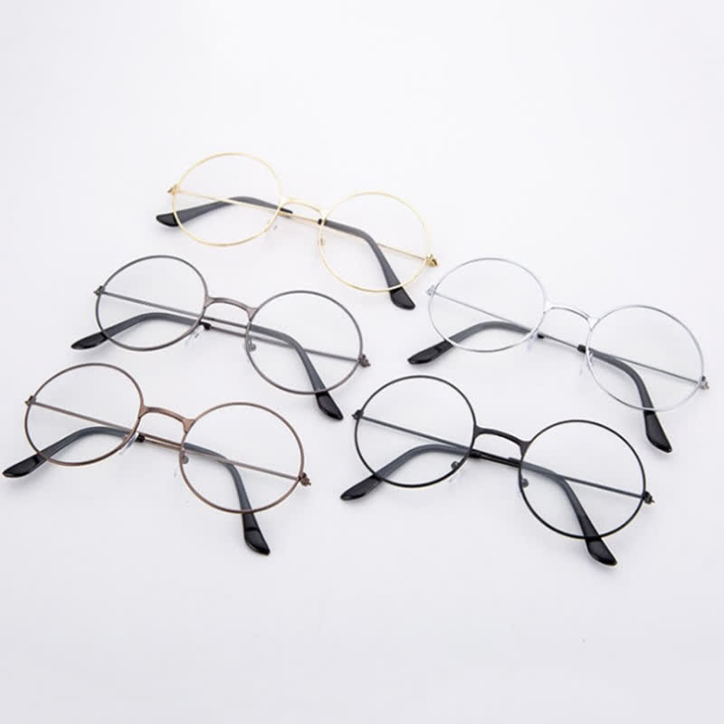 Spykay™ EG26874 Retro Round Frame Metal Anti-blue Light Glasses for Women Men - image 16