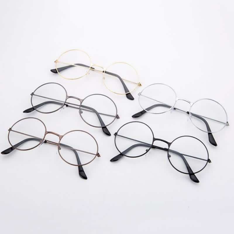 Spykay™ EG26874 Retro Round Frame Metal Anti-blue Light Glasses for Women Men - image 16