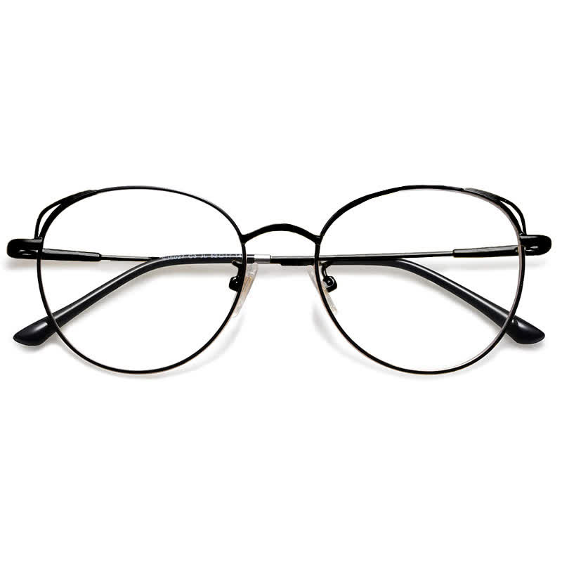 Spykay™ EG26840 Fashion Cat-Eye Metal Oval Frame Anti-blue Light Glasses - image 22