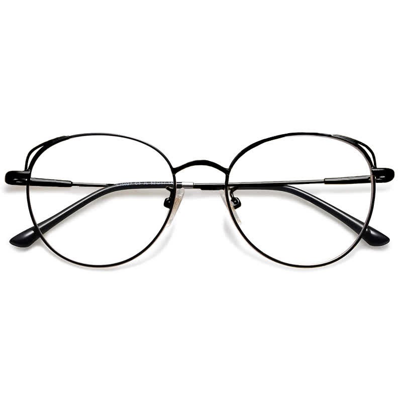 Spykay™ EG26840 Fashion Cat-Eye Metal Oval Frame Anti-blue Light Glasses - image 22
