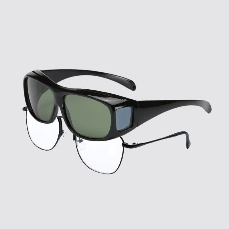 Spykay™ SG60960 Fit Over Glasses Wrap Around Polarized Sunglasses for Sports&Driving - Black/Green - image 16