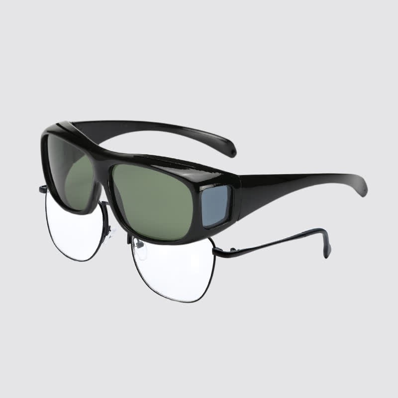 Spykay™ SG60960 Fit Over Glasses Wrap Around Polarized Sunglasses for Sports&Driving - Black/Green - image 16