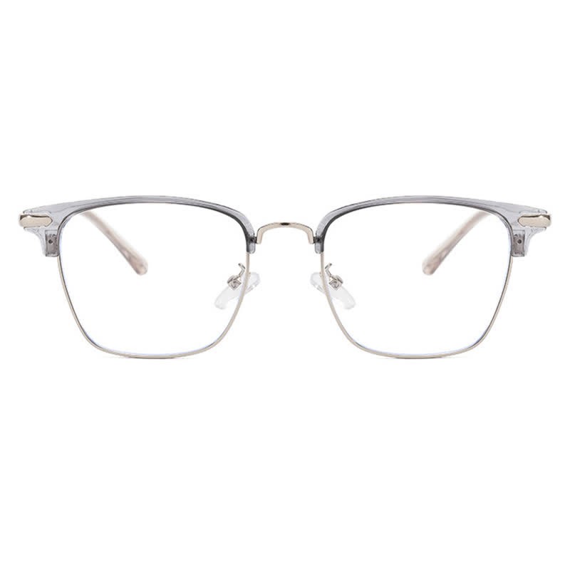 Spykay™ EG26833 Semi-Rimless Retro Square Frame Anti-blue Light Browline Glasses - image 11