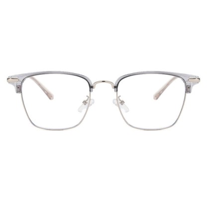 Spykay™ EG26833 Semi-Rimless Retro Square Frame Anti-blue Light Browline Glasses - image 11