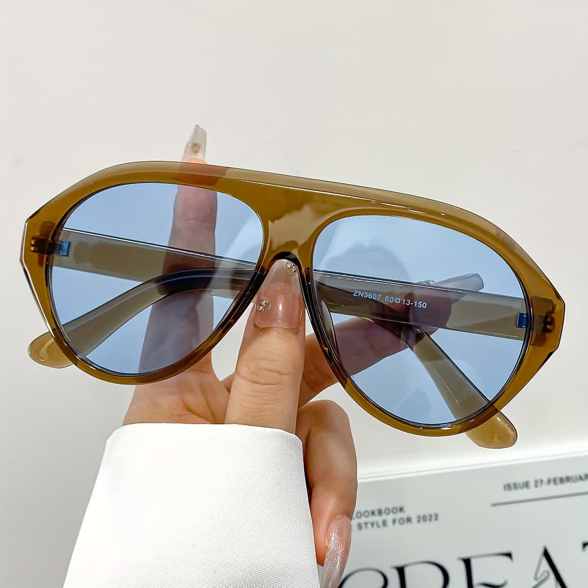 Spykay™ SG60857 Hipster Oversized Frame Aviator Sunglasses - Brown - image 22