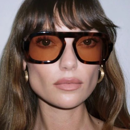 Spykay™ SG60722 Square Frame Leopard Print Cycling Aviator Sunglasses - image 11