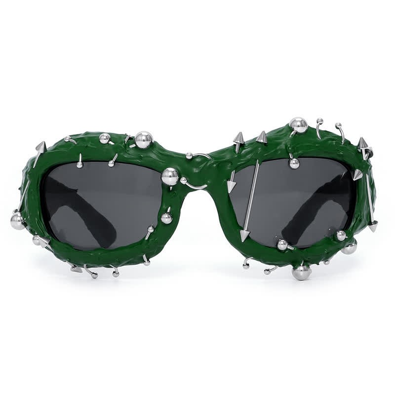 Spykay™ SG60924 CyberPunk Style Irregular Shaped Rivet Decor Sunglasses for Party - image 24