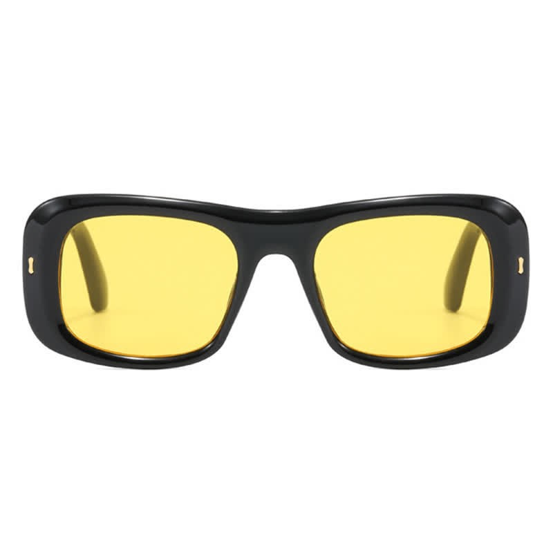 Spykay™ SG60905 Arrow Decor Square Frame Thick Sunglasses