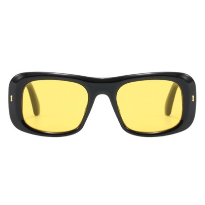 Spykay™ SG60905 Arrow Decor Square Frame Thick Sunglasses