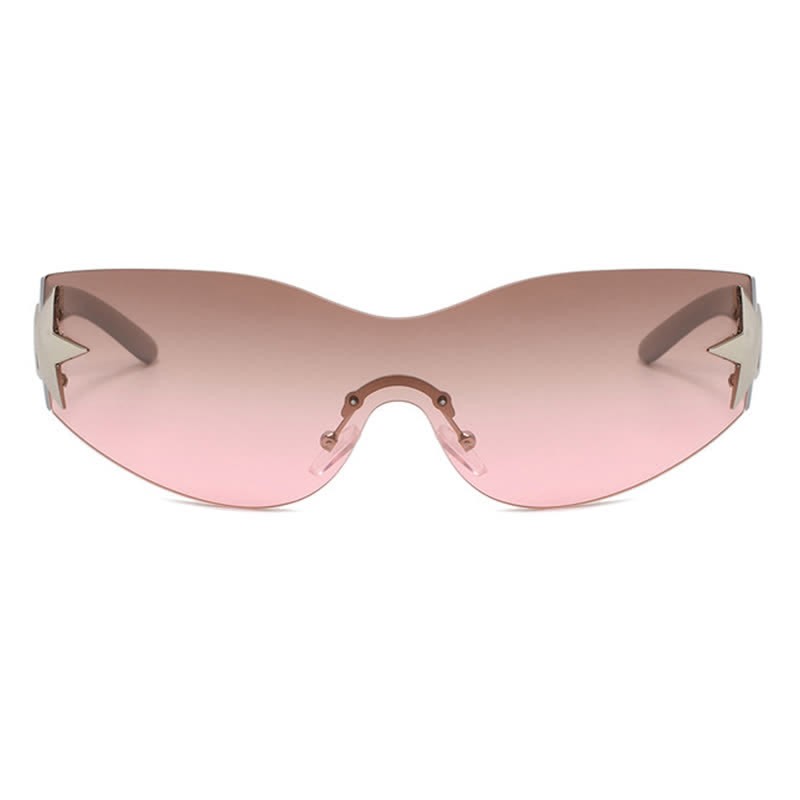 Spykay™ SG60726 Star One-piece Rimless Y2K Cyberpunk Aviator Sunglasses