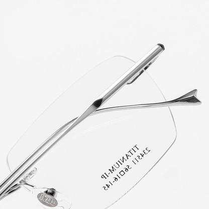 Spykay™ EG26902 Retro Rectangle Frame Anti-blue Light Hipster Rimless Glasses - image 10