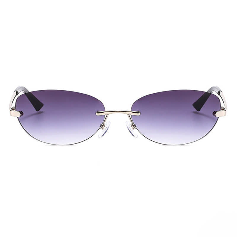 Spykay™ SG60667 Y2K Oval Frame Rimless Sunglasses - image 11