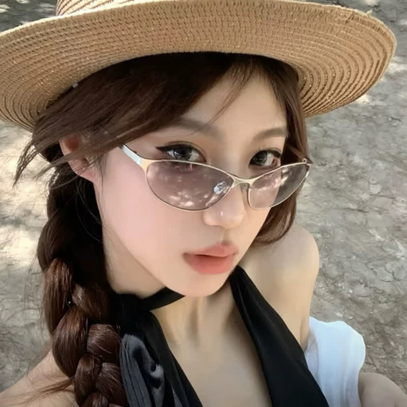 Spykay™ SG60788 Y2K Cat-Eye Cycling Sunglasses with Nylon Lenses