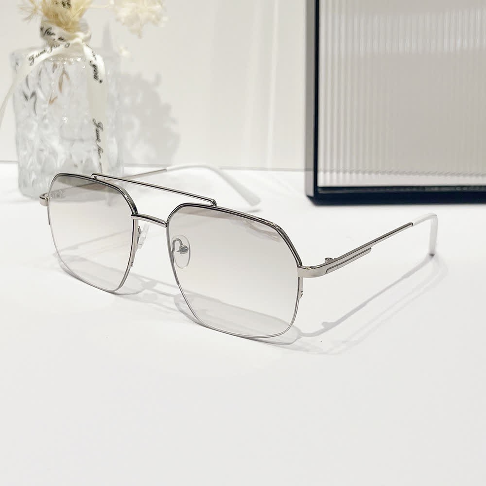 Spykay™ SG61052 Trendy Retro Semi-Rimless Double Bridges Aviator Sunglasses - image 14