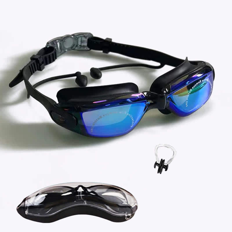 Spykay™ SG61021 Swimming Goggles No Leaking Full Protection Adult Men Women Youth with Earplugs,Nose clip and Case  - B-Black/Pink - image 18