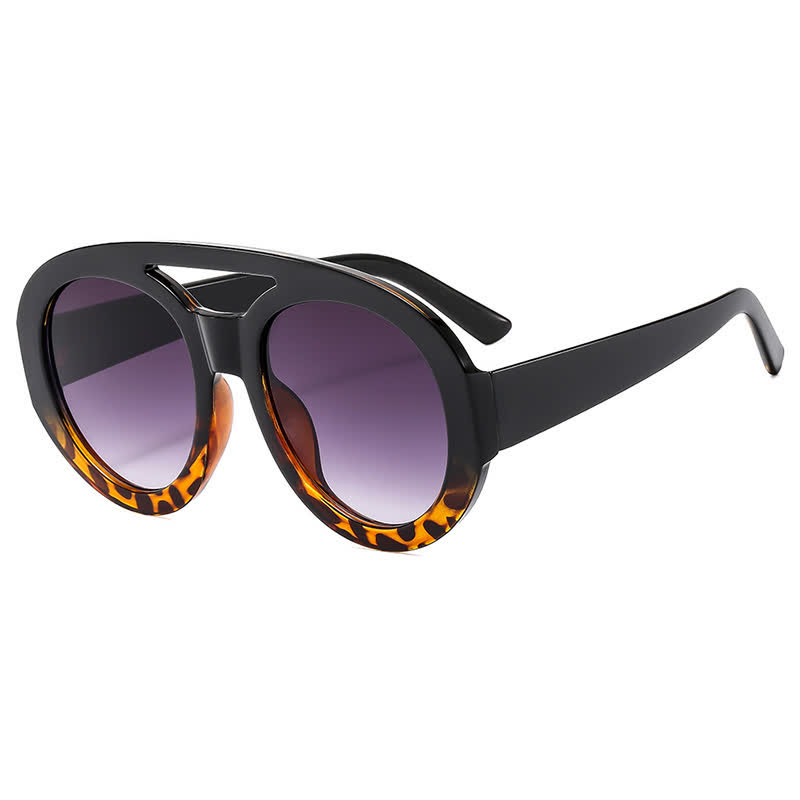 Spykay™ SG60741 Round Frame Double Bridges Oversized Aviator Sunglasses - image 20