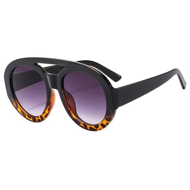Spykay™ SG60741 Round Frame Double Bridges Oversized Aviator Sunglasses - image 20