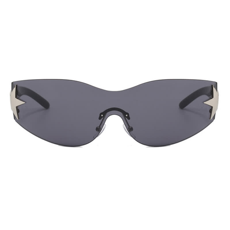 Spykay™ SG60726 Star One-piece Rimless Y2K Cyberpunk Aviator Sunglasses
