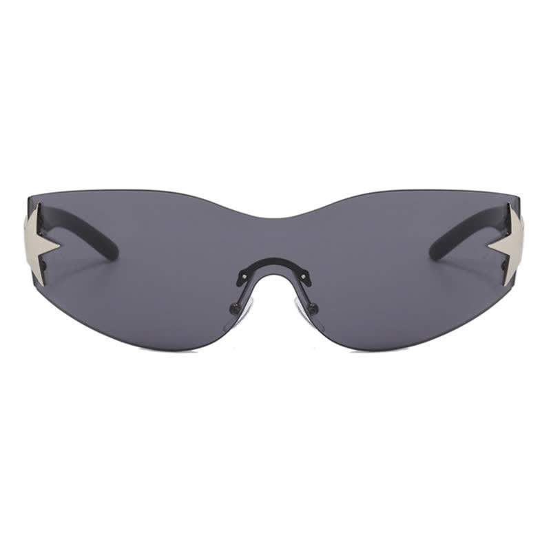 Spykay™ SG60726 Star One-piece Rimless Y2K Cyberpunk Aviator Sunglasses