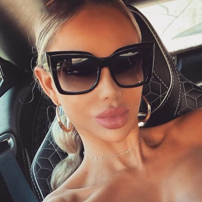 Spykay™ SG60839 Vintage Cat-Eye Oversized Frame Sunglasses