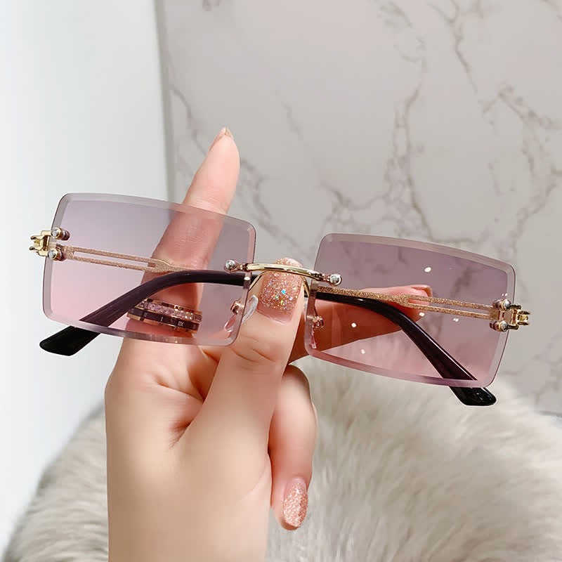 Spykay™ SG60744 Rimless Rectangle Frame Fashion Sunglasses - image 50