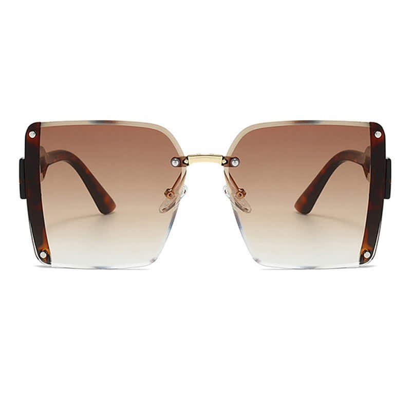Spykay™ SG60835 Square Frame Oversized Rimless Sunglasses - image 10