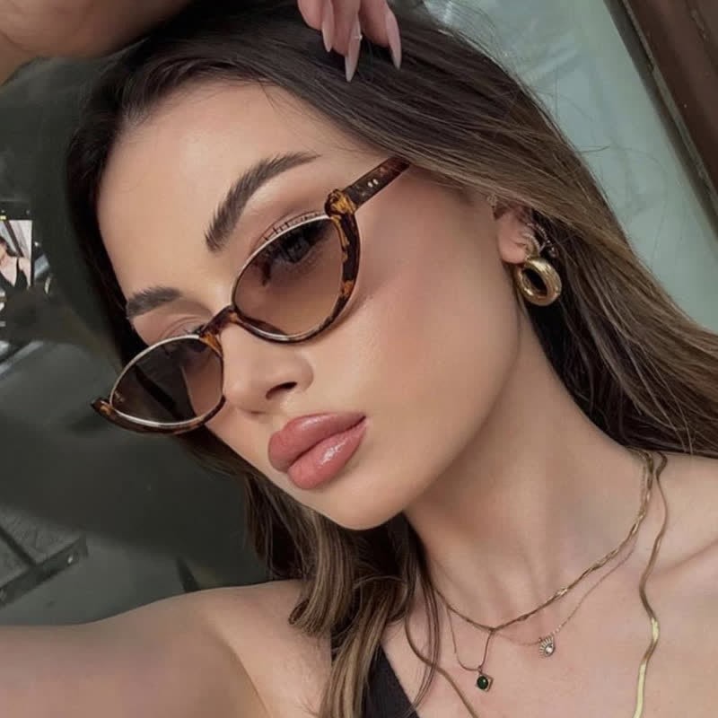 Spykay™ SG60716 Unisex Hipster Semi-Rimless Cat-Eye Sunglasses - image 3