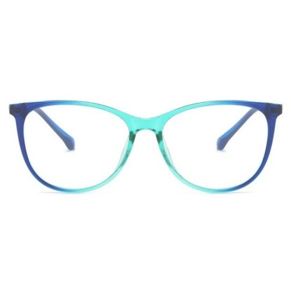 Spykay™ EG1012 Women's Round PC Frame Personality Fashion Clear Lens Glasses With Gradient Tint Clear Glasses Accessories - image 2