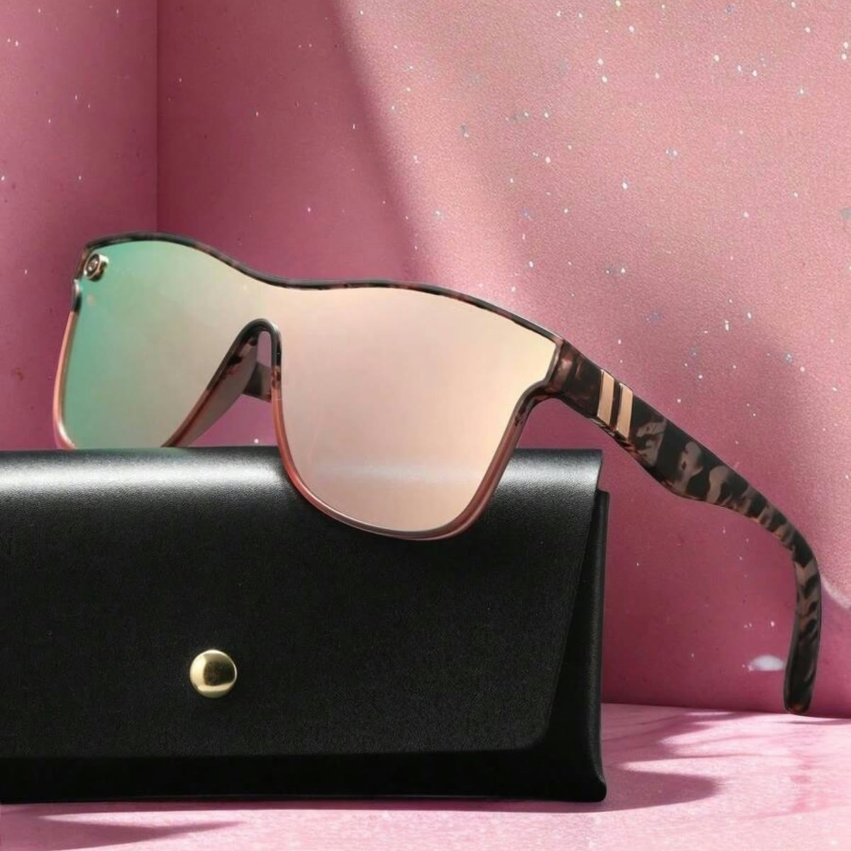 Spykay™ SG1022 Women's Streamlined Sunglasses, Summer Personality Coating Gradient Reflective Oversized Sunglasses