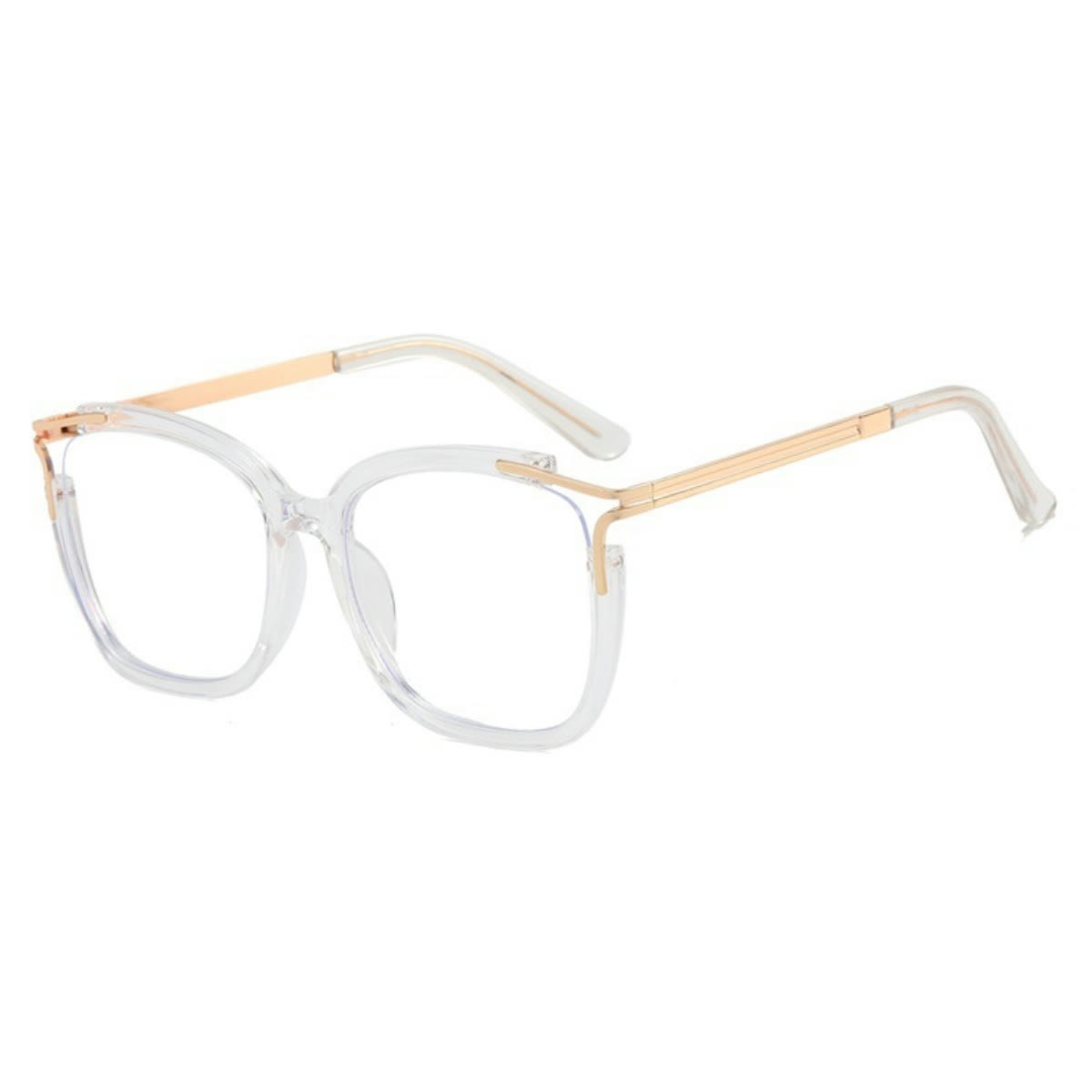 Spykay™ EG1018 Square Cat-eye Hollow Glasses Frame New TR90 Anti-blue Light Flat Glasses