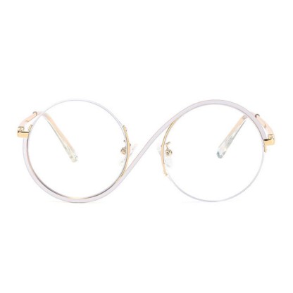 Spykay™ EG26662 "S" Design Metal Semi-Rimless Round Frame Unique Retro-Vintage Glasses - image 20